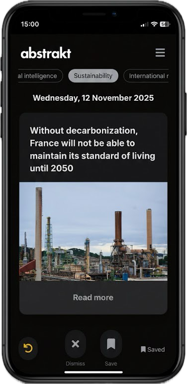 Application mobile abstrakt